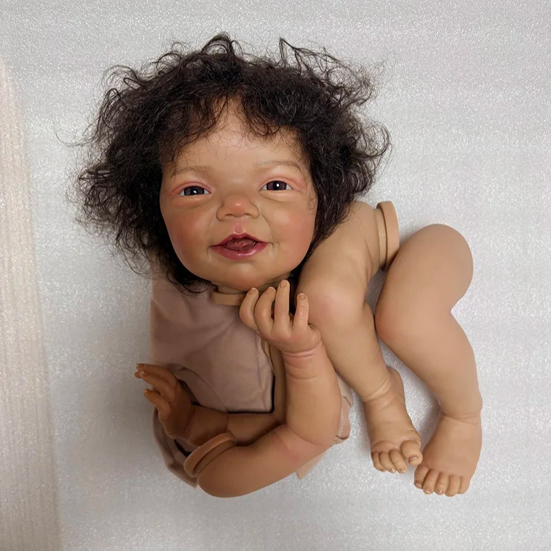 Baby Products For Curly Hair - ชุดตุ๊กตา NPK ขนาด 18 นิ้ว ผิวสีเข้ม