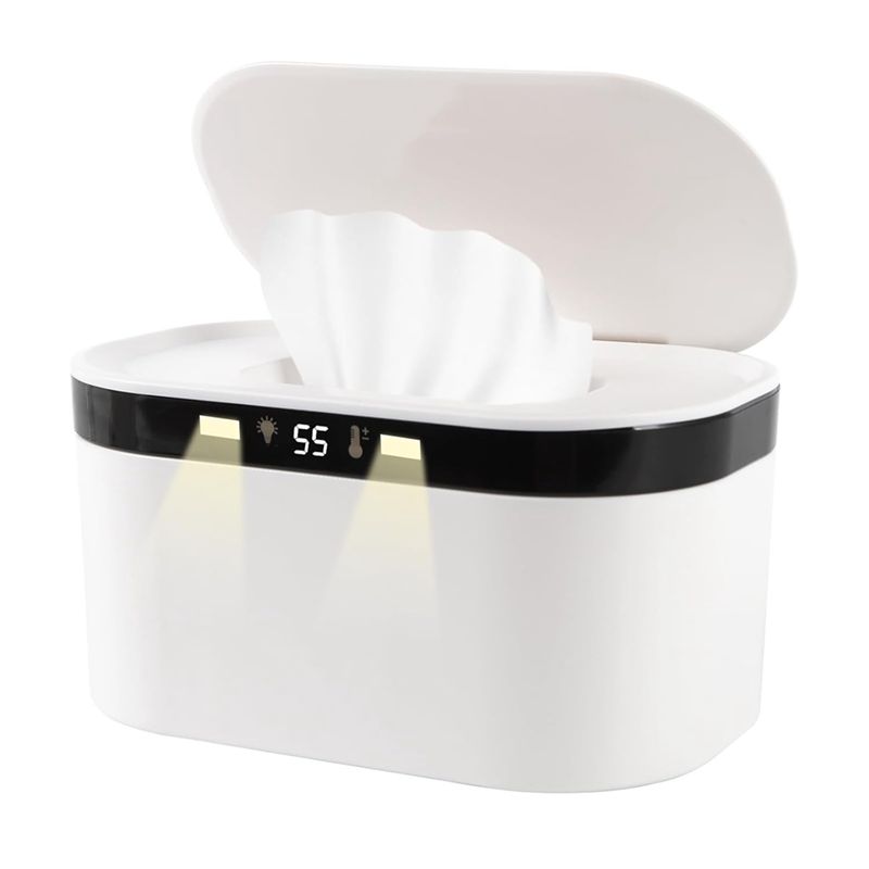 Baby Wipe Warmer - ABTI-Wet Wipes เครื่องอุ่นผ้าเช็ดทำความสะอาดเด็ก 5 โหมดควบคุมอุณหภูมิ ฟังก์ชั่นความร้อนคู่เพื่อความสบายของลูกน้อย