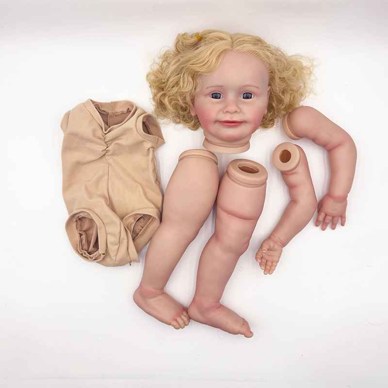 Baby Products For Curly Hair - NPK 24''ตุ๊กตาที่ยังไม่เสร็จชิ้นส่วนทาสีแล้ว Reborn Baby Zoe ชุด