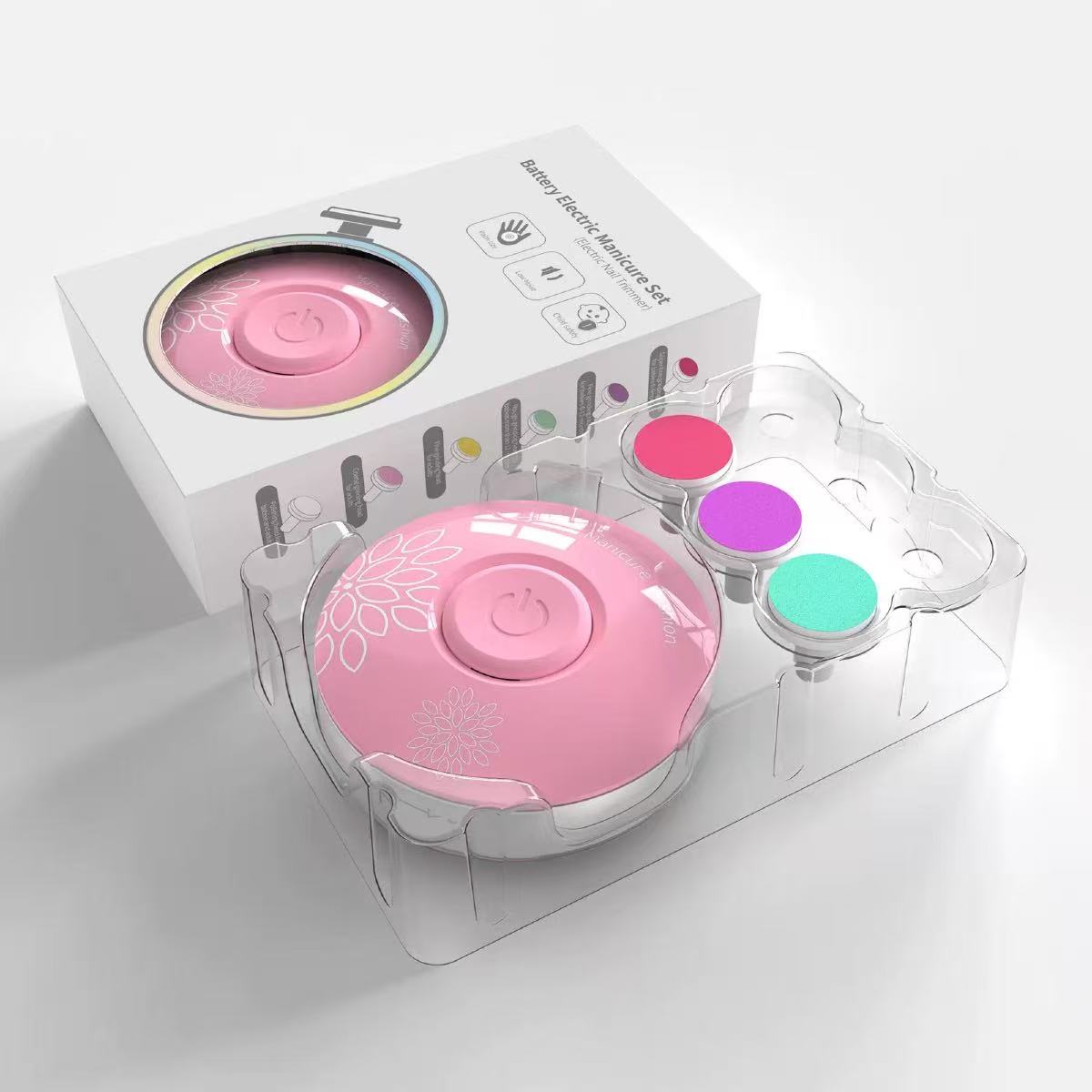 Baby Products Kit Set - เครื่องตัดเล็บไฟฟ้าสำหรับเด็ก ชุดอุปกรณ์ดูแลเล็บเด็ก ชุดทำเล็บ ตัดแต่งเล็บง่ายสำหรับทารกแรกเกิด