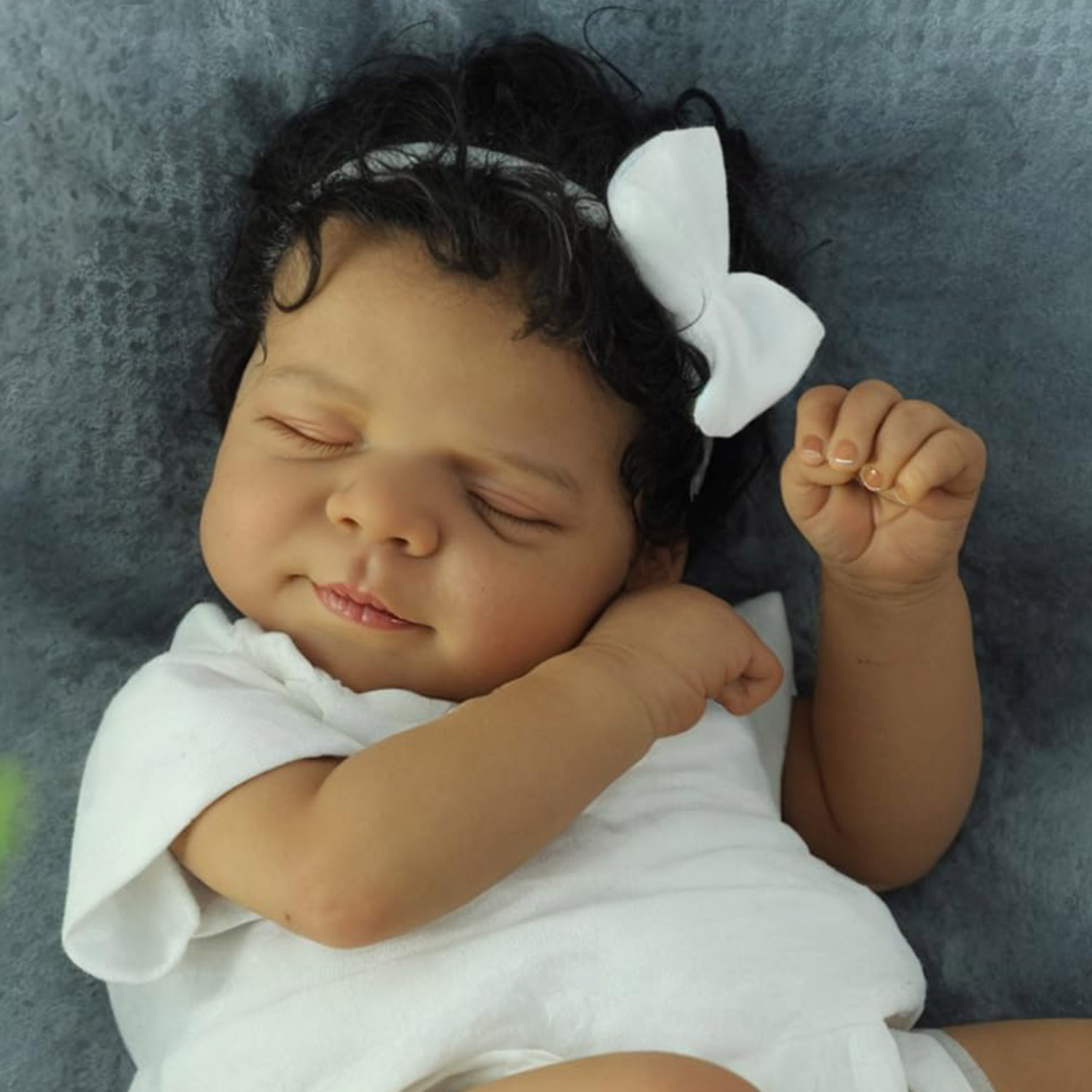 Baby Products For Curly Hair - Pascale ผิวคล้ํา 19 นิ้วผ้านุ่มหลายชั้นภาพวาด Reborn ตุ๊กตาเด็กทารกนอน
