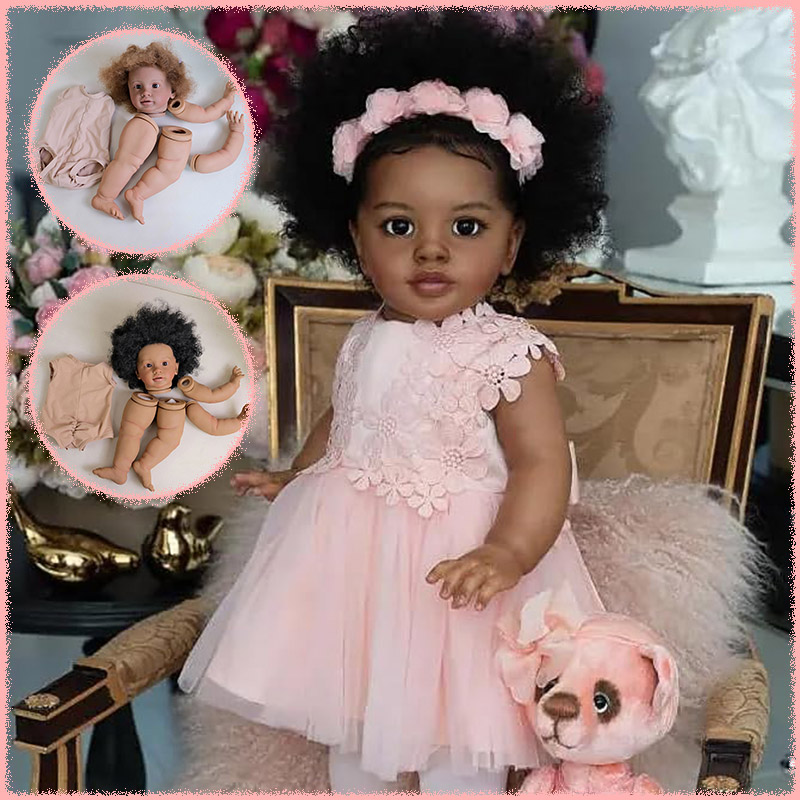 Baby Products For Curly Hair - ชุดตุ๊กตา Pippa ขนาด 26 นิ้ว ผิวสีแทนเข้ม