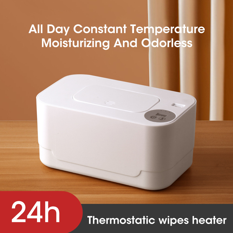 Baby Wipe Warmer - เครื่องอุ่นผ้าเช็ดทำความสะอาดเด็กแบบพกพา ชาร์จผ่าน USB พร้อมหน้าจอ LED สำหรับอุ่นผ้าเช็ดทำความสะอาดเปียก