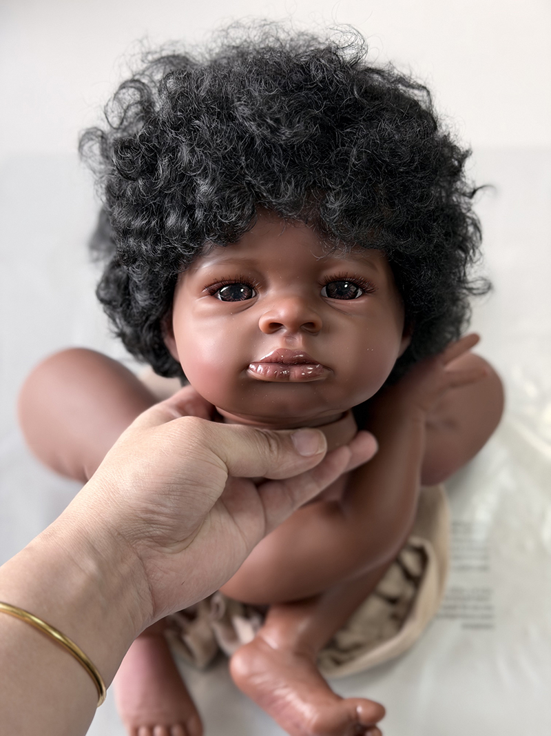 ตุ๊กตาเด็กทารก Reborn ผิวสีเข้ - Baby Products For Curly Hair บทวิจารณ์และราคา