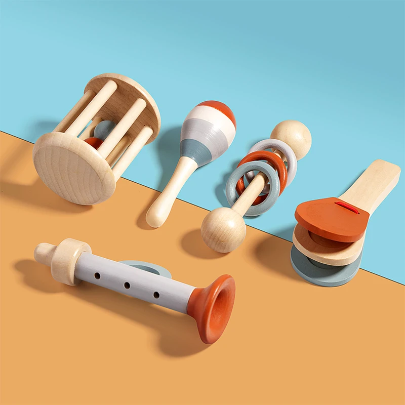 ชุดเครื่องดนตรีเด็ก 5 ชิ้น ของ - Baby Rattle Toy Set บทวิจารณ์และราคา