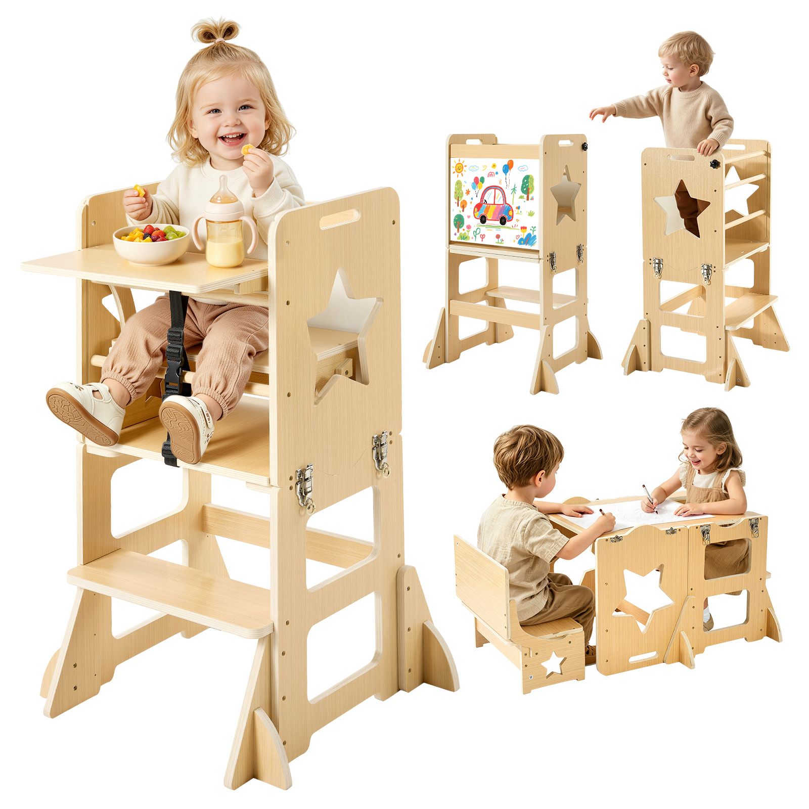 ทาวเวอร์สำหรับเด็กเล็ก, ทำจากไ - Toddler Learning Tower บทวิจารณ์และราคา