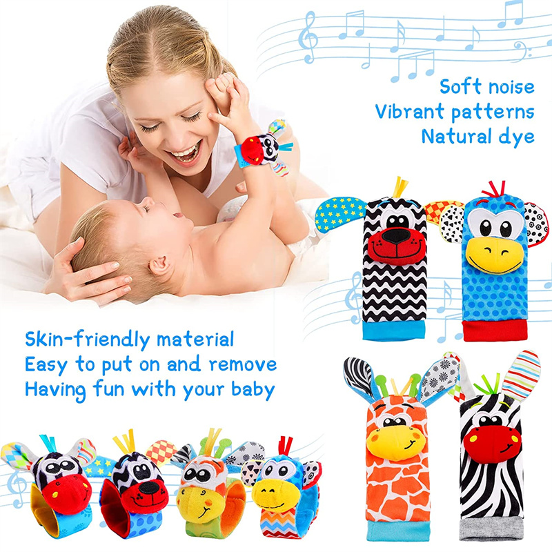 ถุงเท้าเด็ก Rattle ของเล่นสําห - Baby Rattle Toy Set บทวิจารณ์และราคา