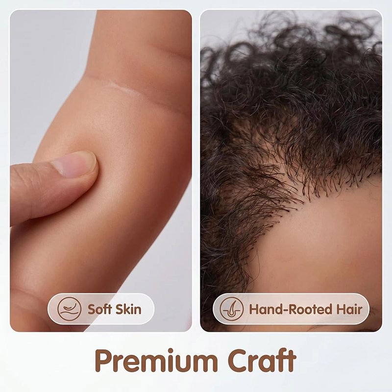 ตุ๊กตาเด็กแรกเกิดทำจากผ้าฝ้ายข - Baby Products For Curly Hair บทวิจารณ์และราคา